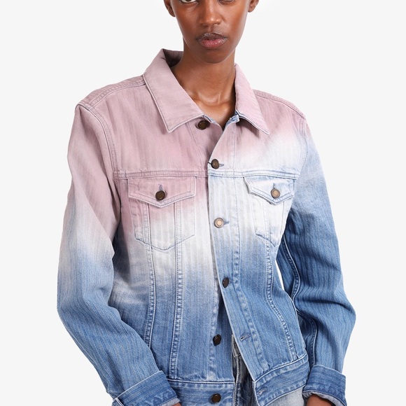 Saint Laurent Degrade Denim Trucker Jacket $1,190 - Picture 2 of 12